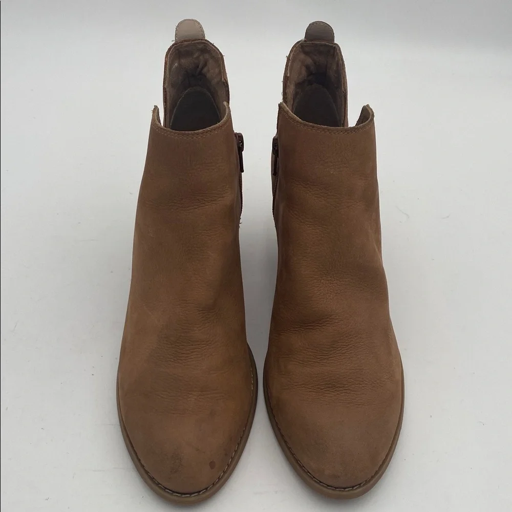 Steve Madden Brown Ankle Booties women 8 leather casual festival office retro